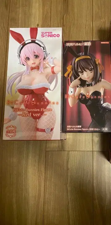 Bicute bunnies 슈퍼 소니코 스즈미야 하루히 피규어 세트