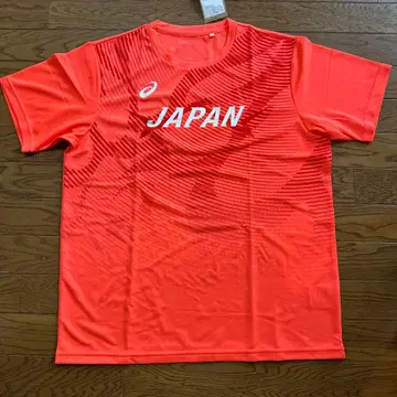 아식스 세계 육상 응원 T셔츠 아식스 블랙 피케 셔츠