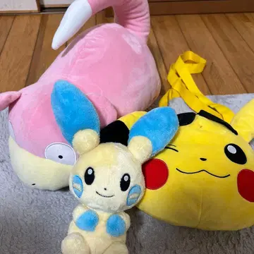 피카츄 야돈 봉제 인형 세트