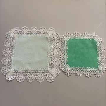 긴자와 레이스 가챠푸치 타월 손수건 2장 세트