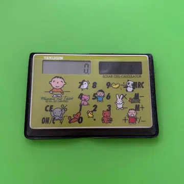 타쿠긴 홋카이도 타쿠쇼쿠 은행 모두의 타아보 카드형 솔라 계산기