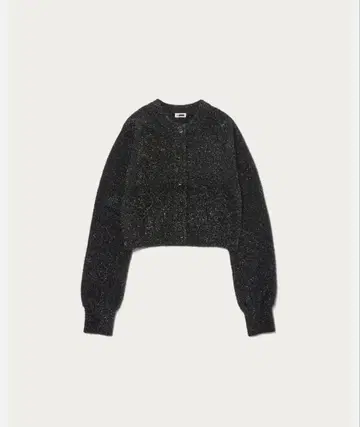 [ H beauty&youth ] 블랙 라메 숏 기장 가디건