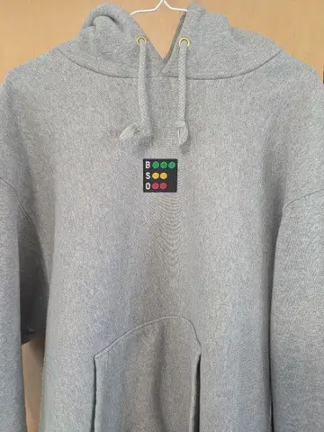 그레이 후드 부착 후드티 와펜 풀카운트