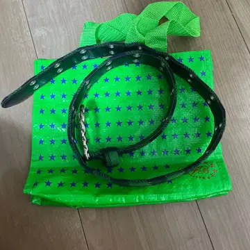 AFB 체크 벨트 그린 온라인 완판템