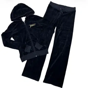 Juicy couture 벨로아 셋업 블랙 헤이세이 Y2K