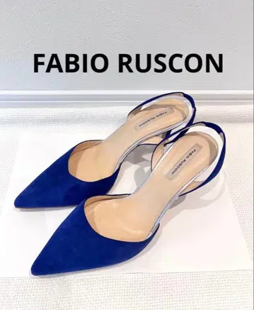 파비오 루스코니 백 스트랩 슬링백 펌프스 37.5 24cm