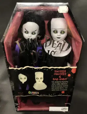 메즈코 리빙 데드돌 시니스터 미니스터 & 배드 해빗 스펜서 기프트 한정판