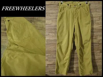 W36 17SS 프리휠러스 1890s 핀턱 신치 벨트 치노 팬츠