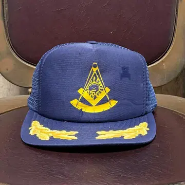 데드스탁 메쉬 캡 프리메이슨 네이비 빈티지 월계수