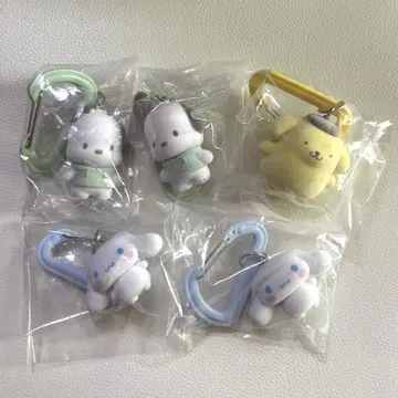 컬러풀 카라비너 마스코트 참 시나모롤 폼폼푸딩 포차코