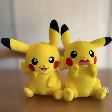피카츄 매니아 포켓몬 포커스 봉제 인형 2체 세트