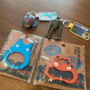 지브리 카라비너 키링 포뇨 거신병 중간 토토로 가오나시