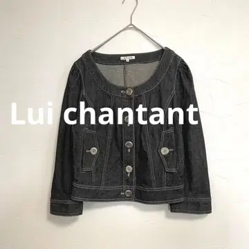 루이 샨탄 노카라 데님 자켓 블랙 스티치 38