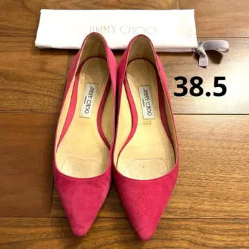 No.285 JIMMY CHOO 핑크 플랫슈즈 38.5
