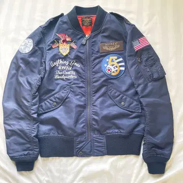 새상품급 AVIREX MA-1 자켓 네이비 와펜 패치 6172116