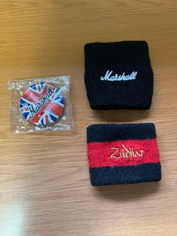 Marshall Zildjian 리스트 밴드 캔뱃지 세트