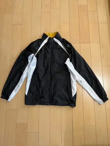 Mizuno Pro 나일론 자켓 M 블랙/화이트/노랑
