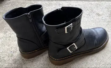 블랙 엔지니어 부츠 M 사이즈 지퍼 포함