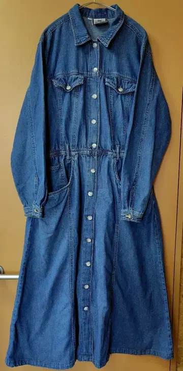 데님 긴팔 원피스 롱 기장 캐주얼 심플 내추럴 계열 귀여운 옷 외출복