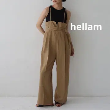 헤라무 올인원 살로펫 와이드 팬츠 베이지 슬랙스