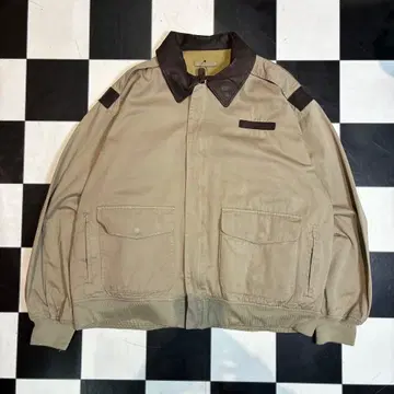 00s COCKPIT A-2 플라이트 자켓 코튼 x 천연 가죽