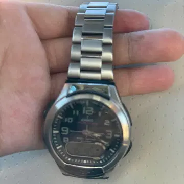 CASIO 아날로그 디지털 시계 스테인리스