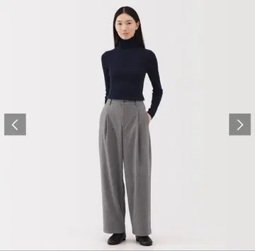 무인양품 와이드 팬츠 그레이