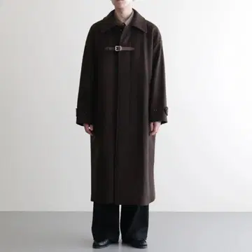 YOKE 멜톤 빅 발마칸 코트