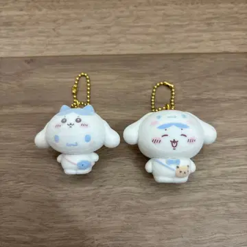 치이카와 x 산리오 플로키 마스코트 참 하치와레 x 시나모롤