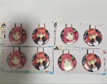 J상 캔뱃지 나카노 니노 2개 x 4세트 총 8개 제일복권 5등분의 신부