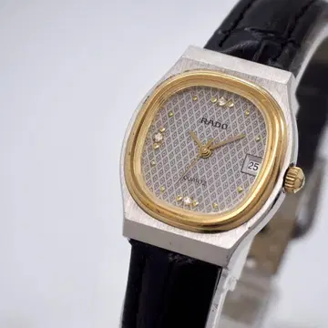 748 가동 RADO 여성용 시계 3P 다이아 벨트 새상품 그레이 레어