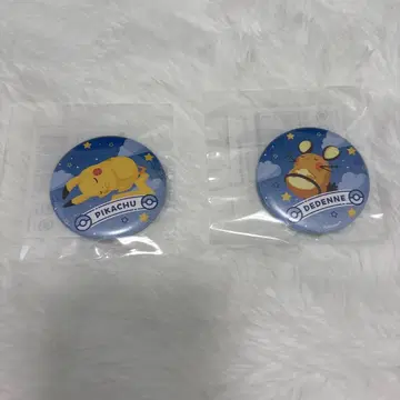 포켓몬 슬립 굿나잇 캔뱃지 피카츄 데덴네