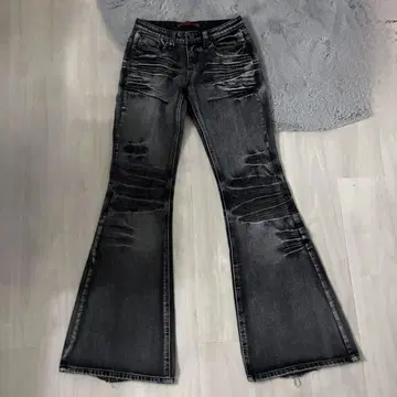 Jaded London 부츠컷 데님 플레어 데님 y2k