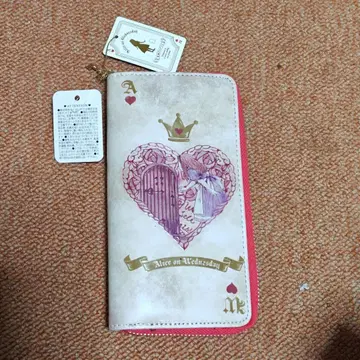 수요일의 앨리스 트럼프 무늬 장지갑