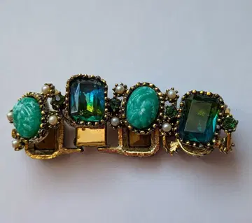 빅토리안 리바이벌 링크 팔찌 빈티지 그린