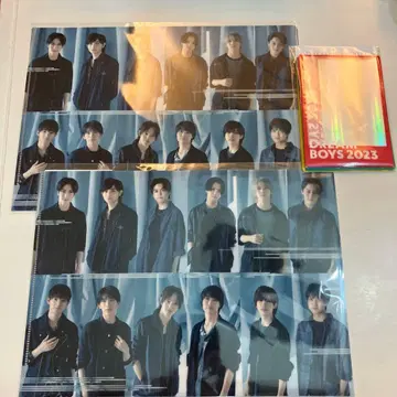 드림보이즈 2023 소년 닌자 클리어 파일 2점과 사진 슬리브