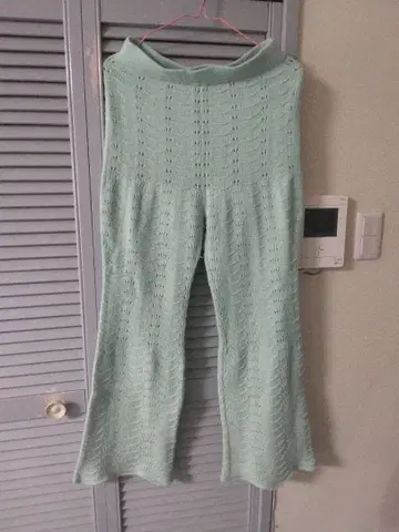 인기 에디트포르르 니트 팬츠 34 라이트 에메랄드 그린 셀렉