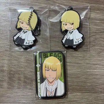 BLEACH 히라코 신지 러버 스트랩 마루카쿠 캔뱃지