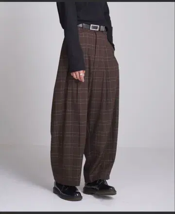 ADRER 엑스트라 퀄리티 레트로 와이드 실루엣 팬츠