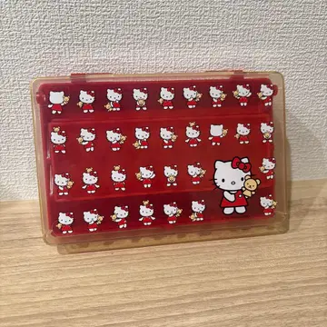산리오 레트로 키티 플라스틱 케이스 중 3단