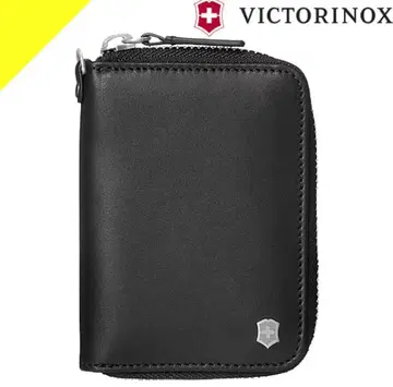 데드 빅토리녹스 키케이스 클라비우스 천연 가죽 지퍼 블랙