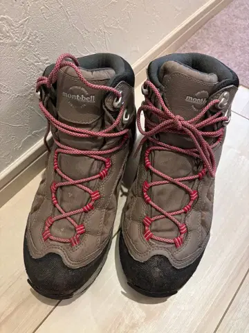 mont-bell 등산화 24.5cm 그레이/핑크