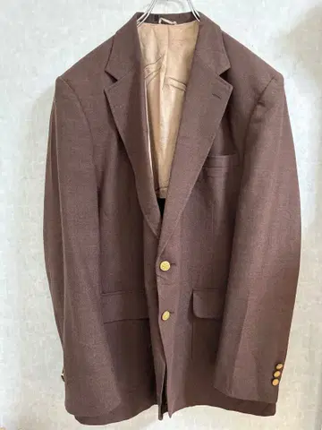 80's STAFFORD 테일러드 자켓 골드 버튼 빈티지 46L