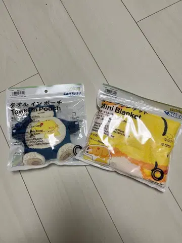 [ 훼미리마트 한정판 ] 피카츄 카비곤 2개 세트 포켓몬 슬립