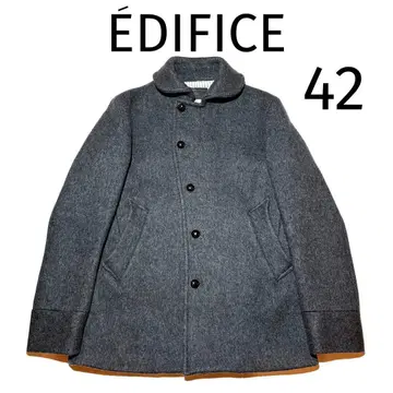 에디피스 캐시미어 혼방 멜톤 코트 42 (그레이 계열) 두꺼운 원단