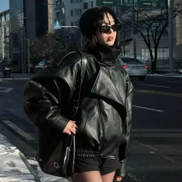 zara 페이크 가죽 자켓 xs