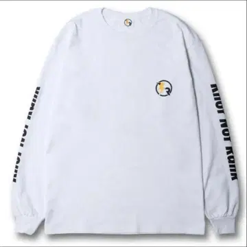 Knot Not Rank 화이트 긴팔 T셔츠