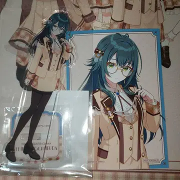 학마스 츠키무라 테마리 타치카와 이세탄 안경 라떼 코디 아크릴 스탠드