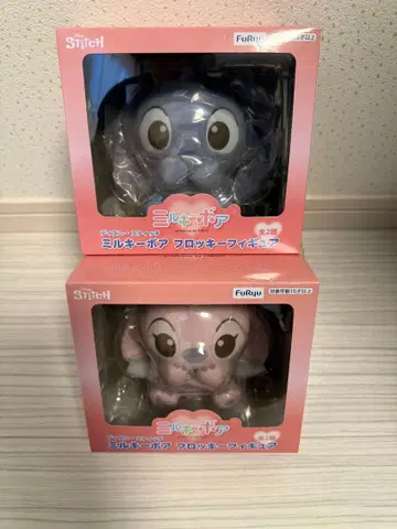 디즈니 스티치 밀키 보아 플로키 피규어 2세트