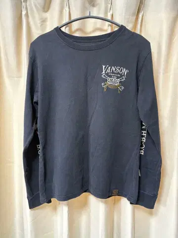 VANSON 반손 자수 롱T